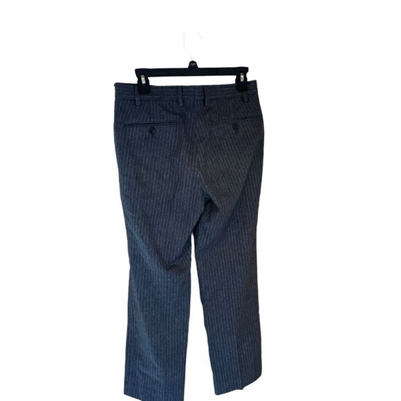Land’s End Tollegno 3D Wool Tailored Fit Grey Striped Pants. Size 10. - Picture 11 of 13